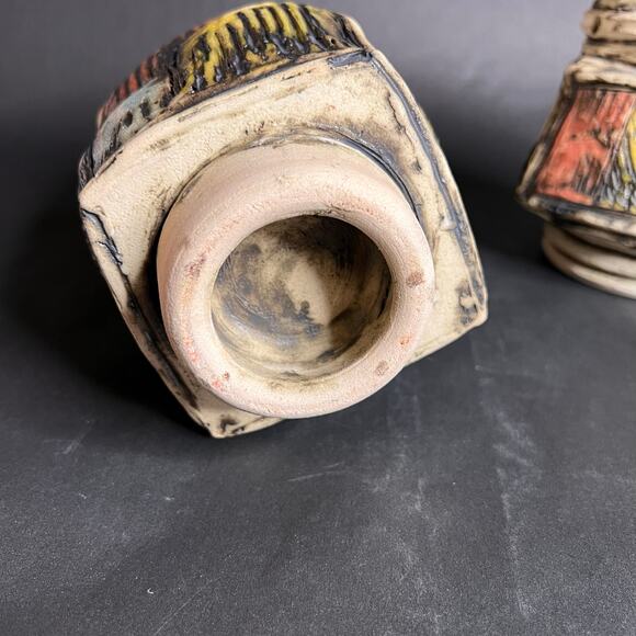 Porcelain, Brutalist Ceramic Art, Signed Studio Pottery, Barry Unitas Barnes - Picture 4 of 15